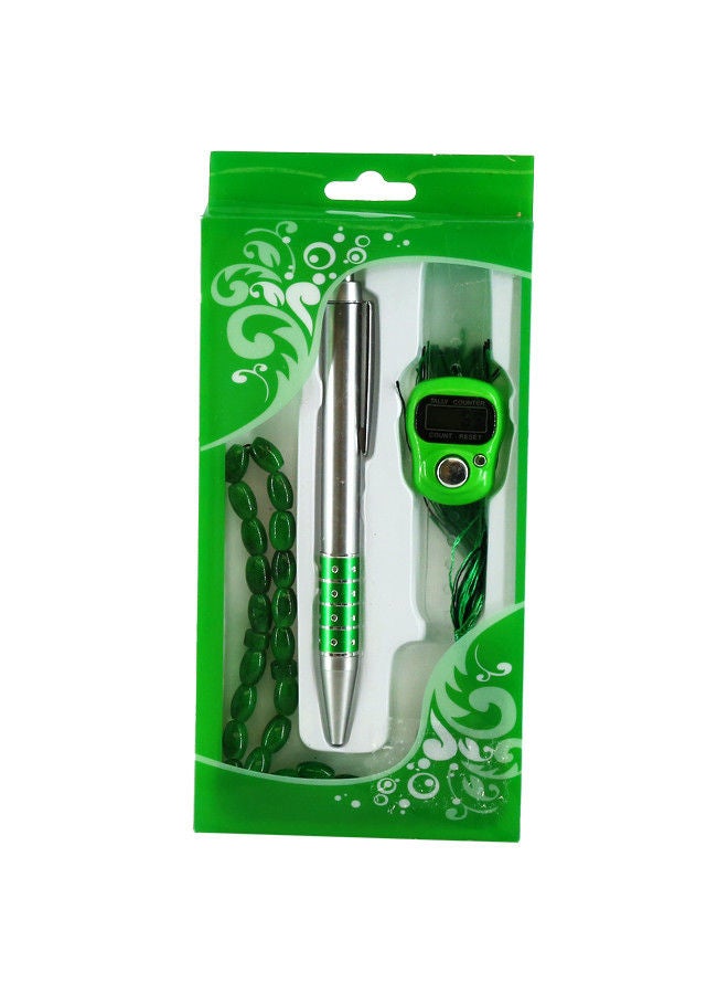 Rahalife Islamic Tasbih Muslim Rosary Beads, Finger Counter and Pen Set  - Image 2