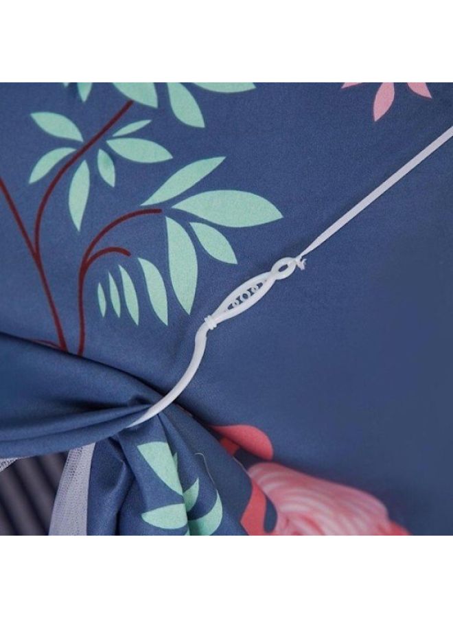 Lower Deck Curtain Cotton Blend Blue/Pink