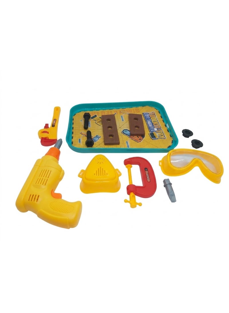 Kids Carpenter Tool Set – Educational Construction & Repair Tools with Safety Goggles - Image 3