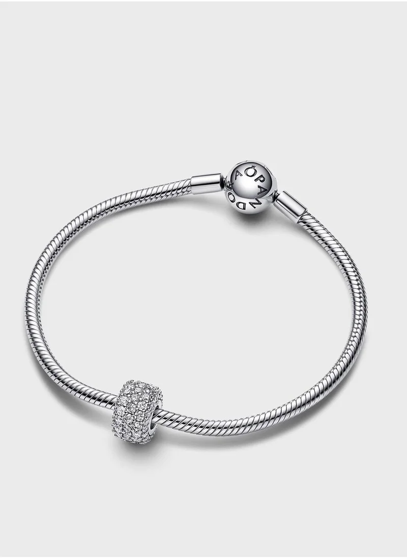 PANDORA Sparkling PavÃƒÂ© Triple-Row Charm