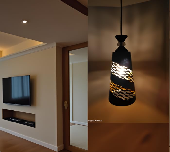 Lyse Decor Hanging Lamps for Living Room, Pendant Lights for Drawing Room Center, Dining Table Light and Bedroom Lights (Without Bulb) - Image 2