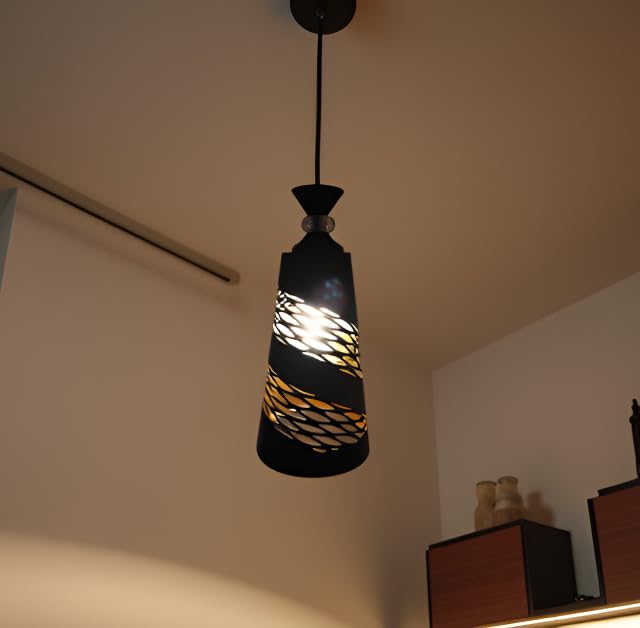 Lyse Decor Hanging Lamps for Living Room, Pendant Lights for Drawing Room Center, Dining Table Light and Bedroom Lights (Without Bulb) - Image 1