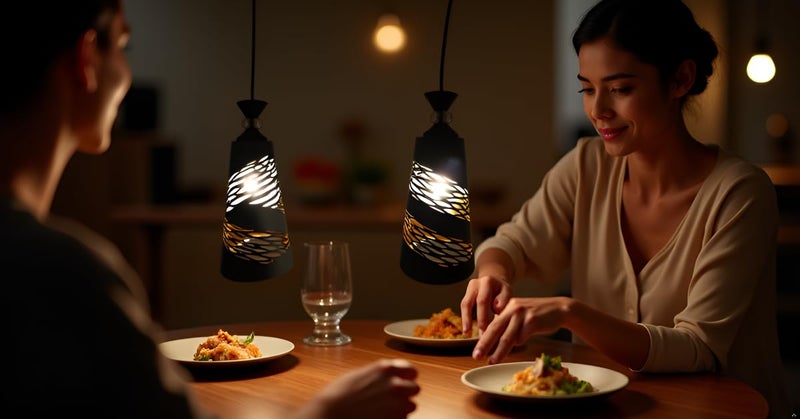 Lyse Decor Hanging Lamps for Living Room, Pendant Lights for Drawing Room Center, Dining Table Light and Bedroom Lights (Without Bulb) - Image 4