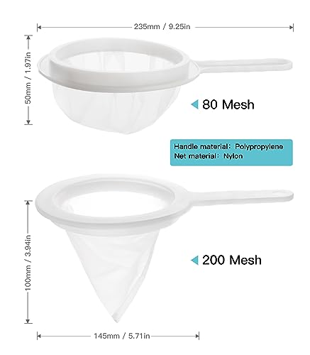 Clscea Aquarium Baby Brine Shrimp Sieve net (80 mesh +200 mesh Simple kit) - Image 2