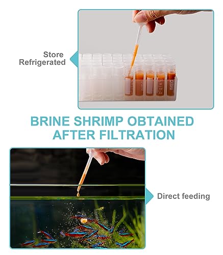 Clscea Aquarium Baby Brine Shrimp Sieve net (80 mesh +200 mesh Simple kit) - Image 5