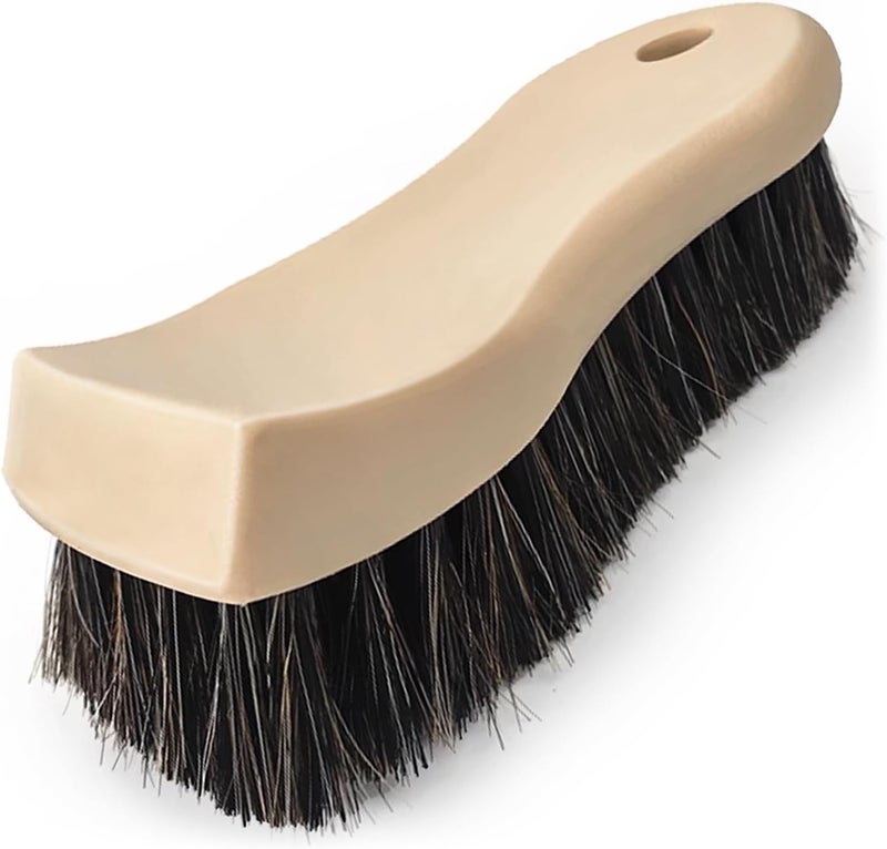 YeewayVeh Long Bristle Horse Hair Brush for Leather Cleaning - Image 1