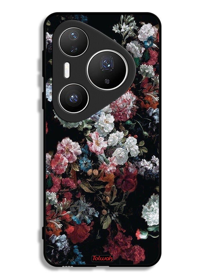 Tolwak Huawei Pura 80 Pro Plus Protective Case Cover Vintage Roses - Image 1