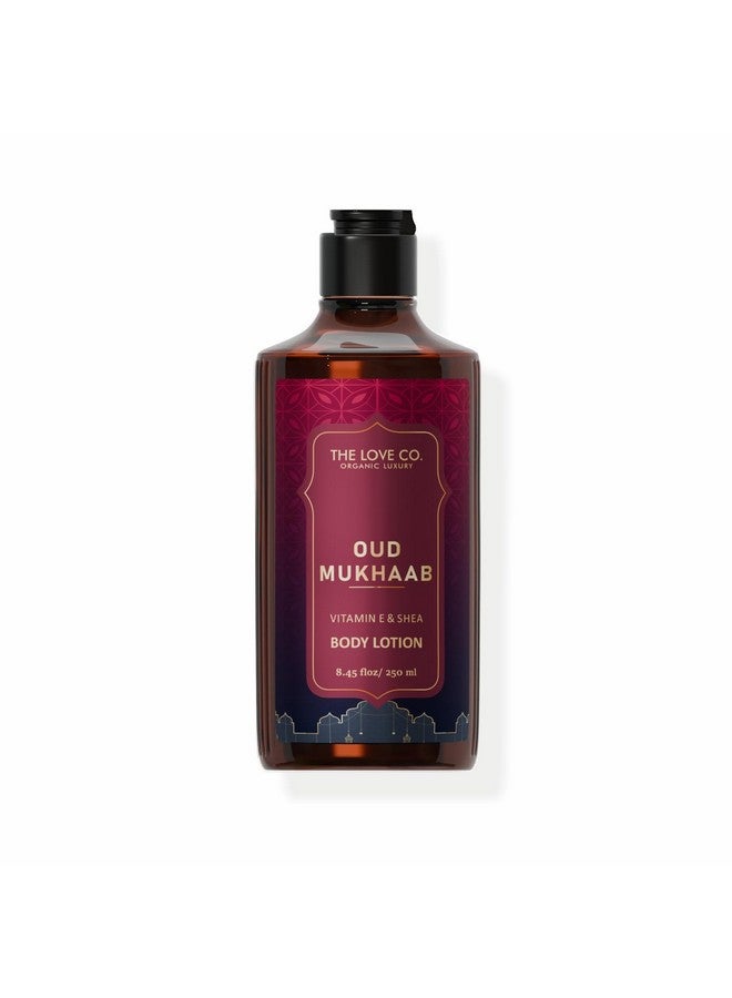 THE LOVE CO. Oud Mukhaab Body Lotion - Nourishing Moisturizer Cream for Dry Skin - Suitable for Men and Women with Jojoba Oil, Shea Butter & Vitamin E - 250ml - Image 1