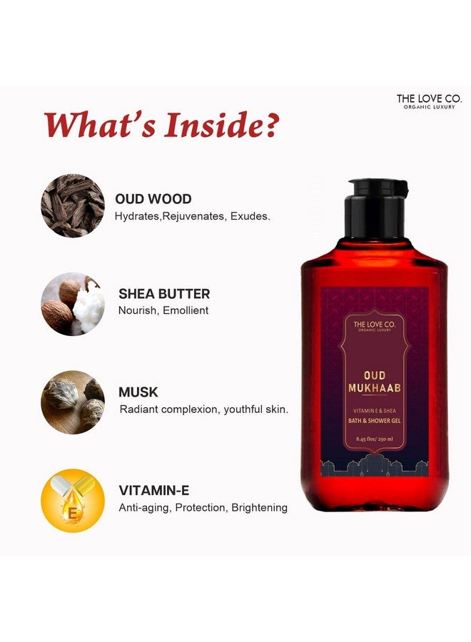 THE LOVE CO. Oud Mukhaab Body Lotion - Nourishing Moisturizer Cream for Dry Skin - Suitable for Men and Women with Jojoba Oil, Shea Butter & Vitamin E - 250ml - Image 2