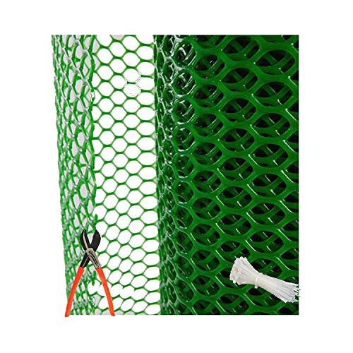 SAI PRASEEDA PVC Garden Fencing Net/Mesh (5feet/10feet) UV Stabilized 500GSM Anti Bird Net Green Color 6 Months Guarantee with Free 1 Cutter,100 PVC Tags FN:7 - Image 1