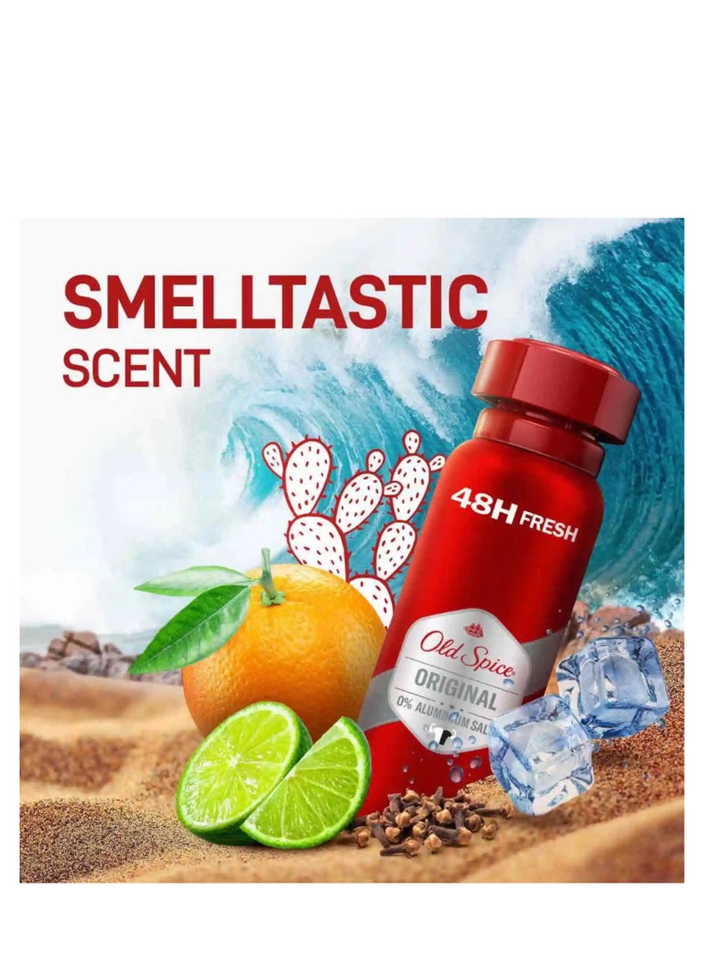 Old Spice Pack Of 2 Old Spice Deodorant Body Spray Original Scent 150 ml  - Image 5