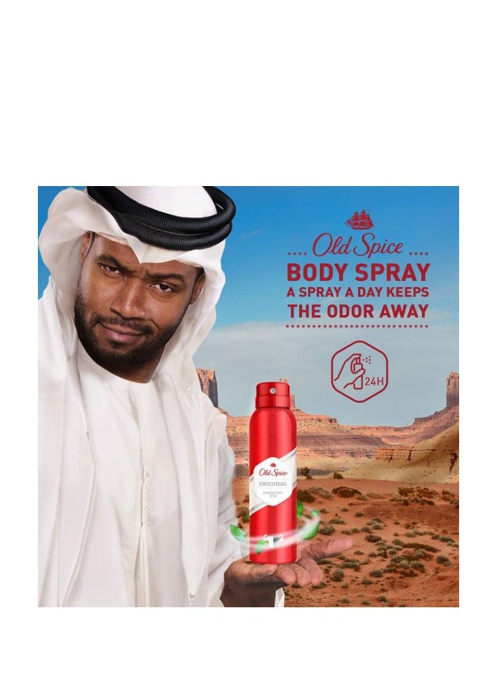 Old Spice Pack Of 2 Old Spice Deodorant Body Spray Original Scent 150 ml  - Image 4
