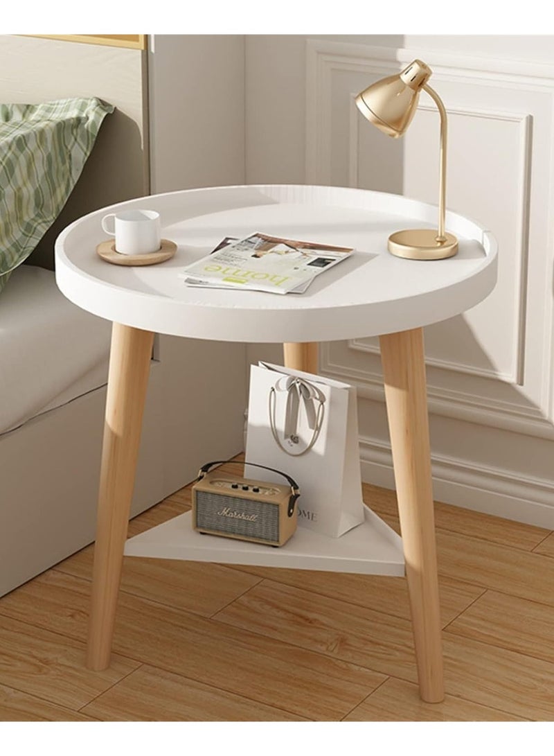 DubaiGallery Nightstands Bedside Table Double Design Coffee Table Heightened Sidewall Bedroom Furniture Triangular Structure Side Table - Image 1