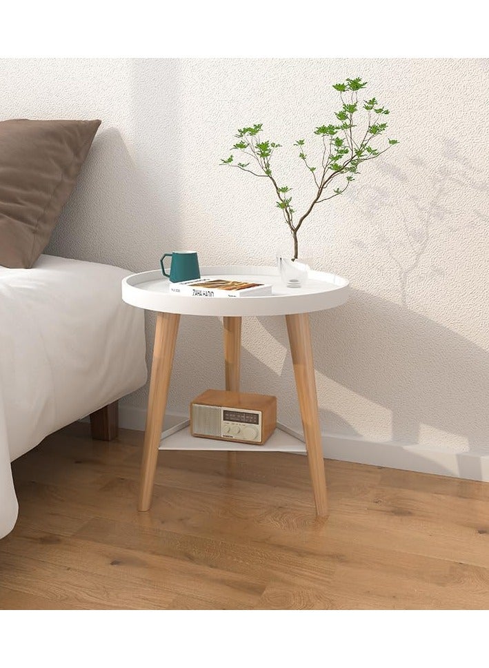 DubaiGallery Nightstands Bedside Table Double Design Coffee Table Heightened Sidewall Bedroom Furniture Triangular Structure Side Table - Image 2