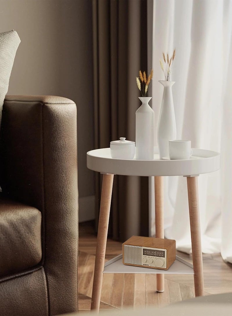 DubaiGallery Nightstands Bedside Table Double Design Coffee Table Heightened Sidewall Bedroom Furniture Triangular Structure Side Table - Image 3