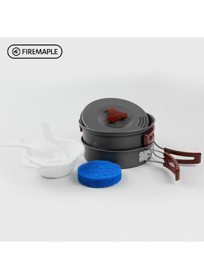 Fire-maple 203 Camping Cookware Set For 1-2 People, Outdoor Cooking Equipment, Portable Camping Gear, Kettle For Boiling Water - Image 1