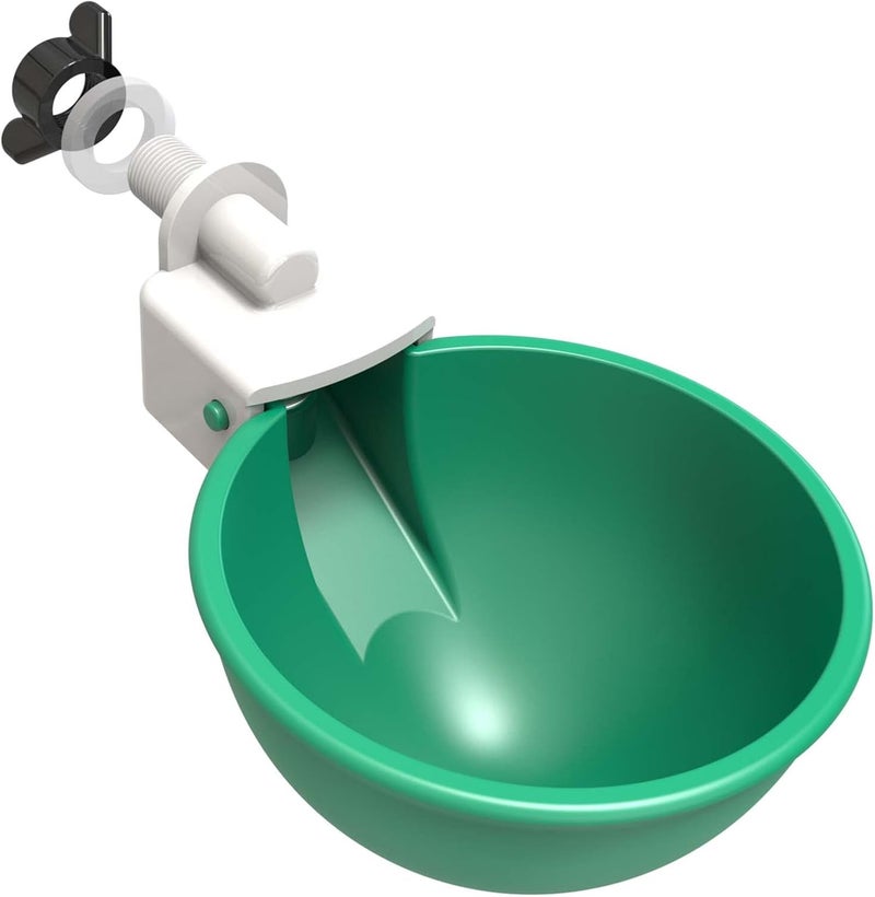WORLEYX Large Automatic Chicken Waterer Cups, Chicken Water Feeder Suitable for , Duck, Goose, Turkey and Bunny, DIY Poultry Water Feeder Kit (2 Pack-Green) - Image 1