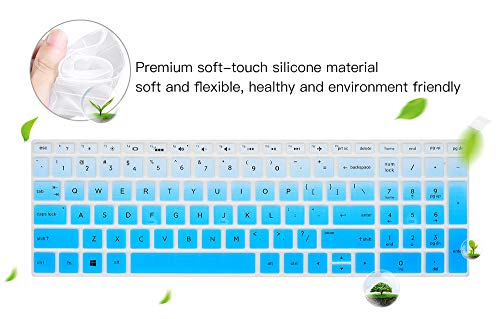 imComor Keyboard Cover for HP Laptop 15-db 15-dw 15-dy 15-da 15-bs/bw 15-ef 15t 15z 14"x 4.6" 15-db0011dx 15-dy1043dx/dy1051wm 15-dw0037wm/dw1083wm 15-ef1001ds ef1023dx, HP 17-by/bs/ca 11" Keyboard Skin, Blue - Image 5