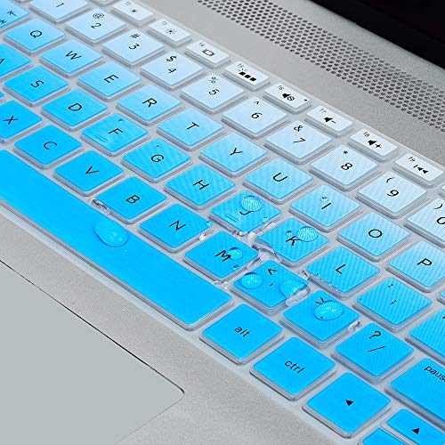 imComor Keyboard Cover for HP Laptop 15-db 15-dw 15-dy 15-da 15-bs/bw 15-ef 15t 15z 14"x 4.6" 15-db0011dx 15-dy1043dx/dy1051wm 15-dw0037wm/dw1083wm 15-ef1001ds ef1023dx, HP 17-by/bs/ca 11" Keyboard Skin, Blue - Image 4
