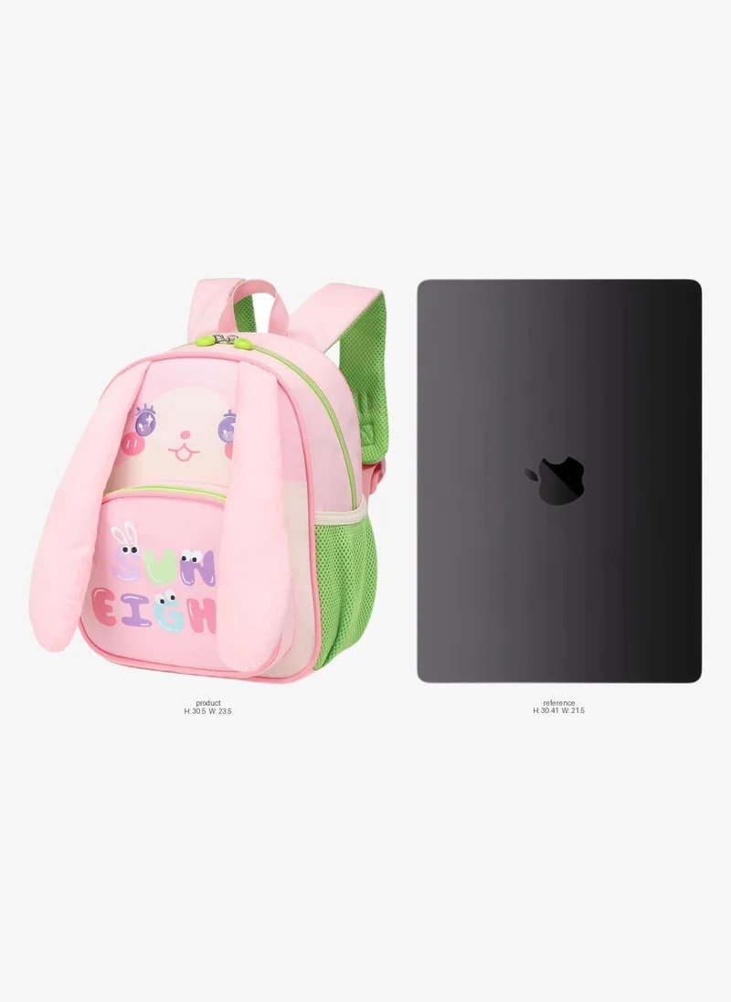 صن إيت Childrenâ€™s Backpack Water Resistant Light Weight Cute Rabbit Cartoon Bag for Preschool Girls and Boys, SE22207, Pink