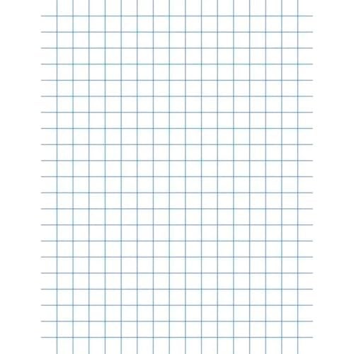 School Smart Double Sided Graph Paper, 8-1/2 x 11 Inches, 1/2 Inch Rule, White, Pack of 500 - 085279 - Image 5