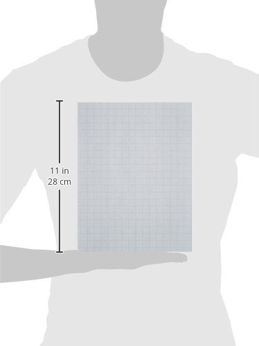 School Smart Double Sided Graph Paper, 8-1/2 x 11 Inches, 1/2 Inch Rule, White, Pack of 500 - 085279 - Image 3