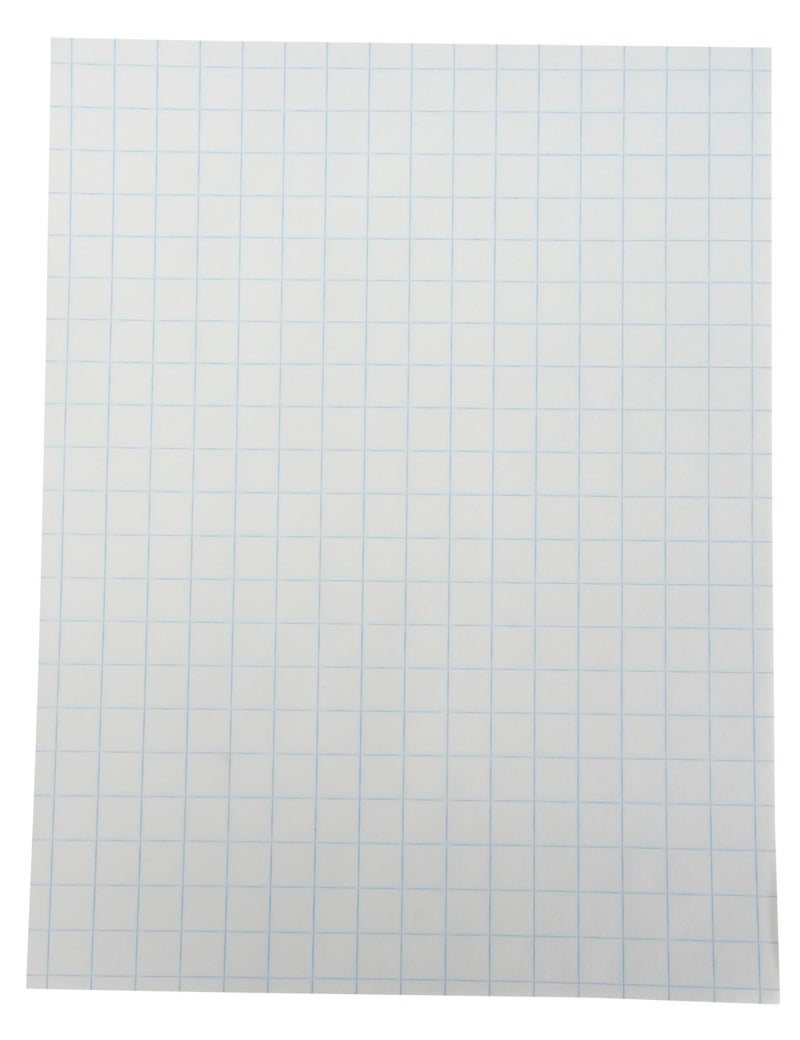 School Smart Double Sided Graph Paper, 8-1/2 x 11 Inches, 1/2 Inch Rule, White, Pack of 500 - 085279 - Image 1