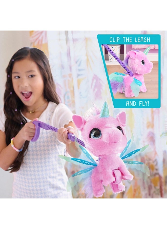 Just Play furReal Fly-A-Lots Alicorn Interactive Walking Plush with Sounds, 8-inches, Wings Flap, Pink, Kids Toys for Ages 4 Up by Just Play - Image 4