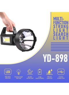 led flashlight, led lights, Strong light Searchlight | LED High Power Lamp | Bright Side Lamp | Durable, Waterproof & Fall-Proof | Large Capacity Battery, YD-898 - pzsku/ZC61BBB1D3CC27A2B1B8FZ/45/_/1740484027/cadb373a-3b8c-47b7-9e44-d3fbe13afb4f