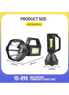 led flashlight, led lights, Strong light Searchlight | LED High Power Lamp | Bright Side Lamp | Durable, Waterproof & Fall-Proof | Large Capacity Battery, YD-898 - pzsku/ZC61BBB1D3CC27A2B1B8FZ/45/_/1740484036/ec1eb23a-1f19-4cbf-81c2-c71b5a502e4d