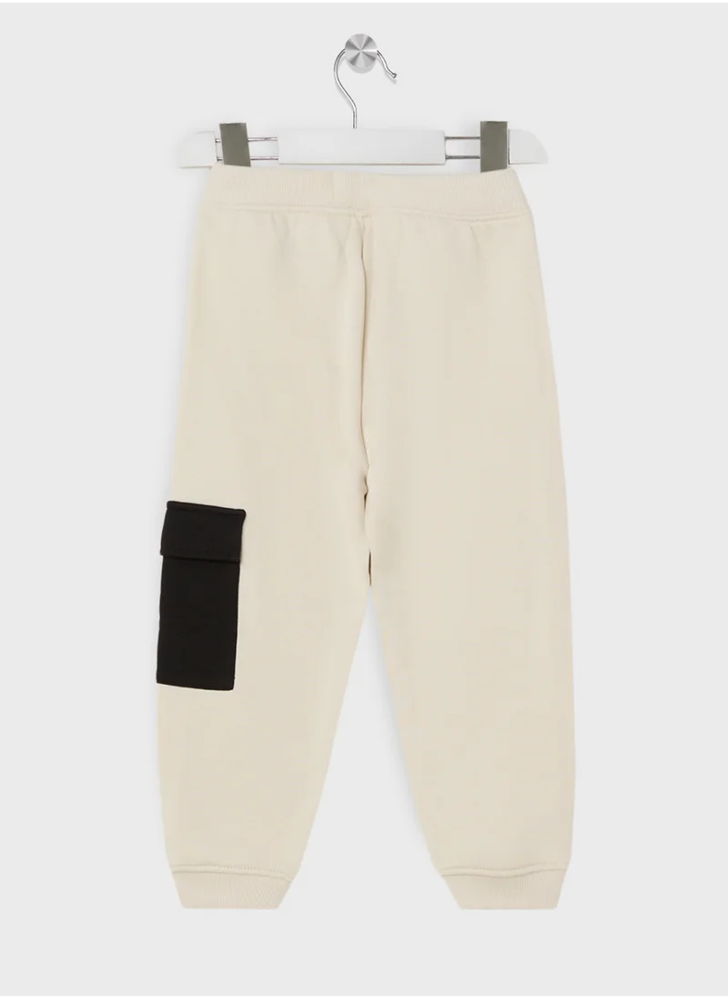 Calvin Klein Jeans Kids Color Block Cargo Sweatpants