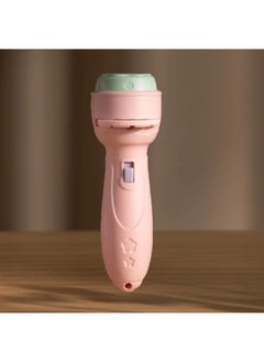 Projection Flashlight Children's Toys Kindergarten Cognitive Puzzle Early Education Luminous Projector Gift Stall-Color:Single Flashlight Cardless Romantic Powder