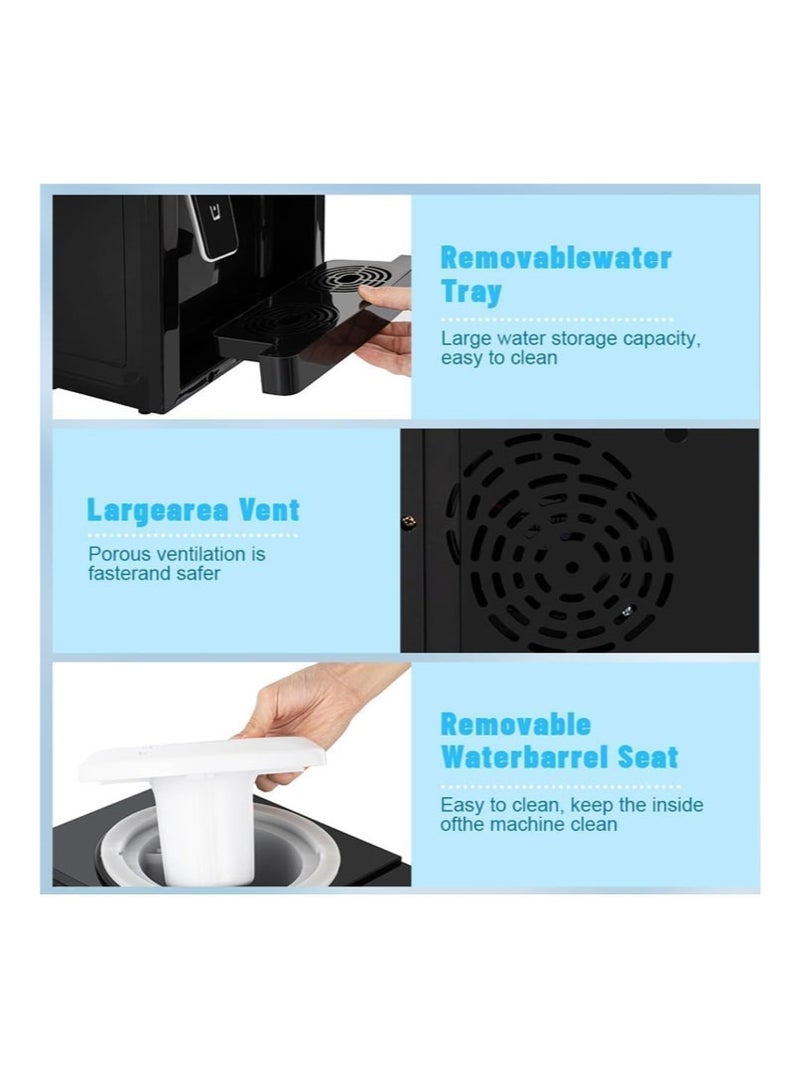 موزع مياه مبرد تحميل علوي، موزع كهربائي ساخن وبارد لسطح المكتب مع 3 إعدادات لدرجة الحرارة، موزع مياه مبرد سطح المكتب من 1 إلى 5 جالون للقهوة في المنزل والمكتب - Image 4