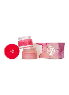 W7 W7 Sweet Dreams Lip Scrub & Overnight Lip Mask Duo - 2 Piece Gift Set - Strawberry Flavour - Exfoliate, Condition, Soothe & Hydrate  - Image 1