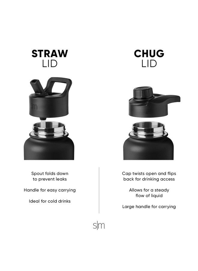 Simple Modern Simple Modern Water Bottle with Straw and Chug Lid Vacuum Insulated Stainless Steel Metal Thermos Bottles | Reusable Leak Proof BPA-Free Flask for Sports | Summit Collection | 32oz, Slumberland - Image 3