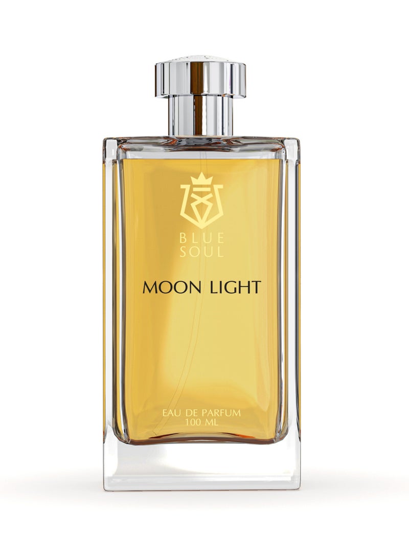 الروح الزرقاء مون لايت أو دو برفيوم للرجال والنساء - عطر فاخر يدوم طويلاً - عطر فاخر برائحة أنيقة - زجاجة رذاذ 100 مل - Image 1