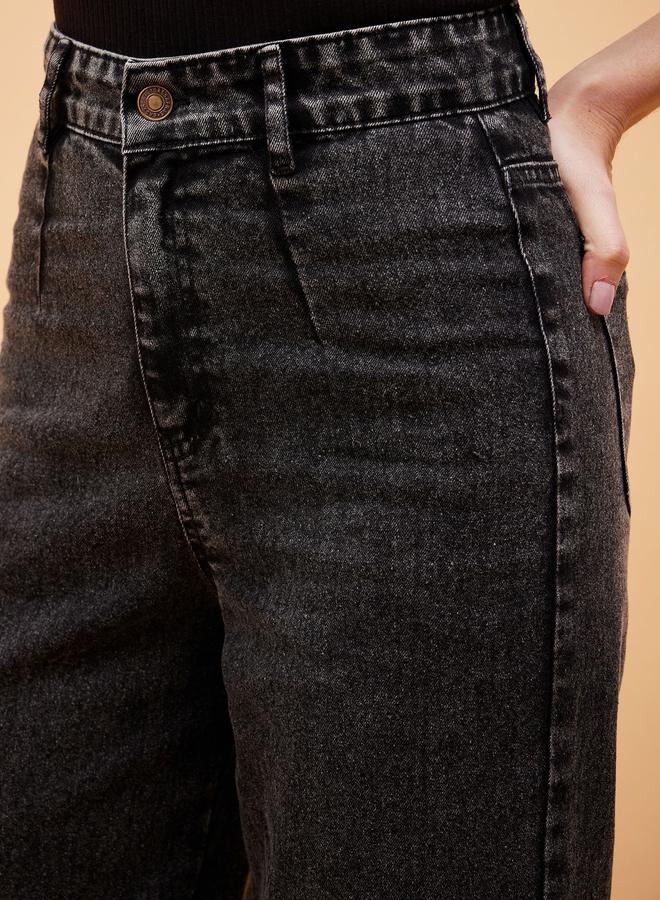 ساسافراس جينز بخصر عالي مع جيوب خلفية - Image 4