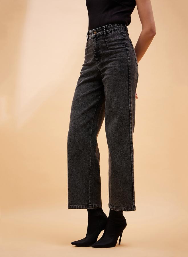 ساسافراس جينز بخصر عالي مع جيوب خلفية - Image 3