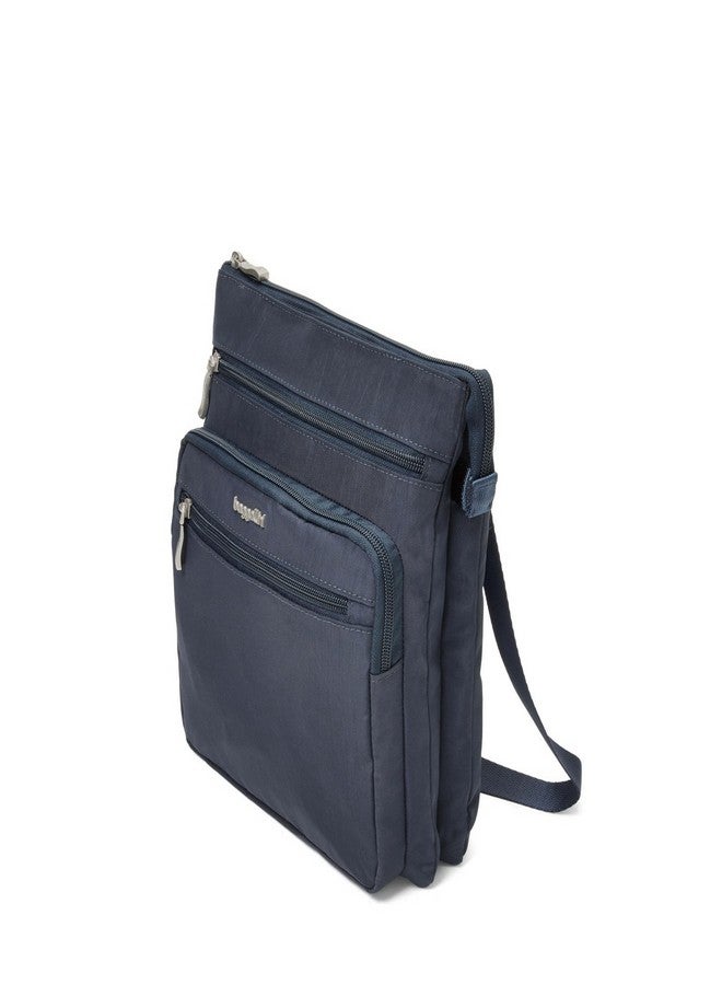 Baggallini Out and About Crossbody Bag for Women 10" x 10.7" Lightweight Handbags with RFID Card Slots Interior Divider - Image 3