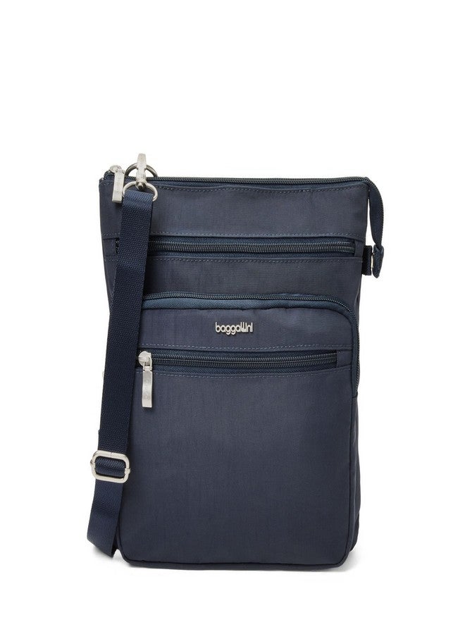 Baggallini Out and About Crossbody Bag for Women 10" x 10.7" Lightweight Handbags with RFID Card Slots Interior Divider - Image 1