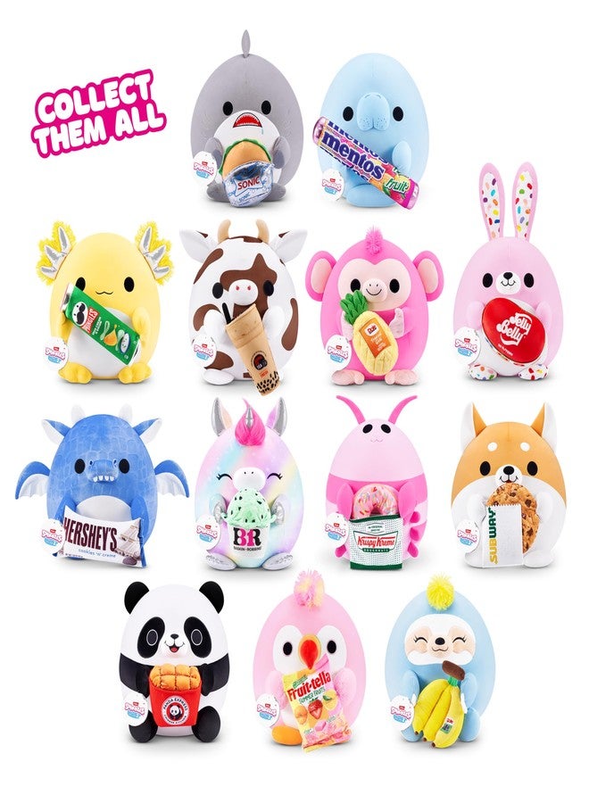 Snackles Series 2 8-inch by ZURU Cuddly Squishy Comfort 8-inch Plush with Licensed Snack Brand Accessory (Unicorn&Baskin-Robbins - Image 5