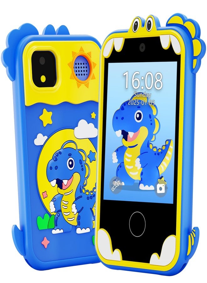 windpaint Kids Phone for Boys Gifts, Kids Camera Toy Smart Phone Birthday Gifts for Boys Toys Toddler Ages3, 5, 7, 8, 10 Year Old, Learning Toys with 2.8" Touchscreen, Music, Camera, Video, Game(Blue) - Image 1