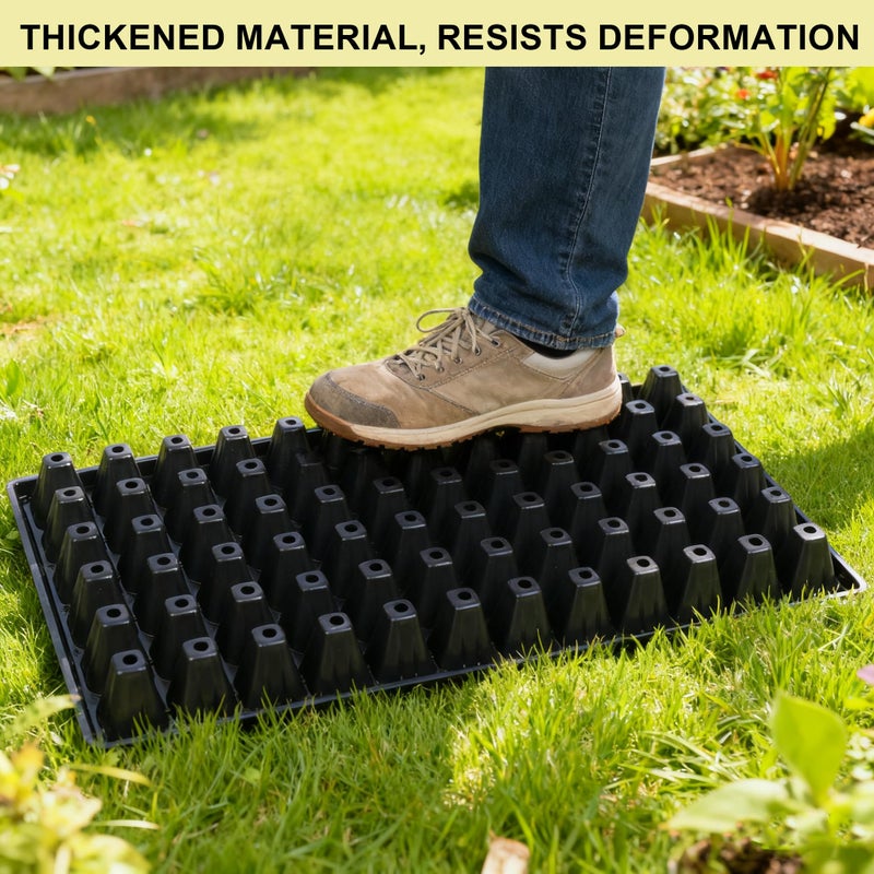 Hourleey 20 Pack Trays Include 10 Pack 1020 Seed Starter Trays and 10 Pack 72 Cell Plug Trays, Thick Durable Plastic Plant Nursery Tray, Propagation Tray for Seedlings Microgreens Fodder Plant - Image 3