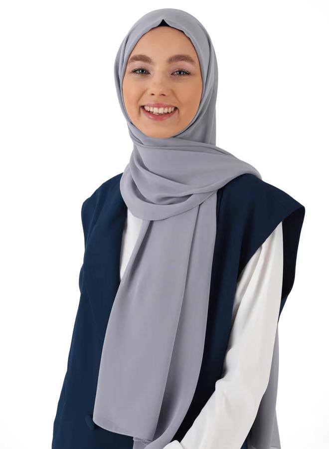 Take Two Grey Solid Hijab - Image 3