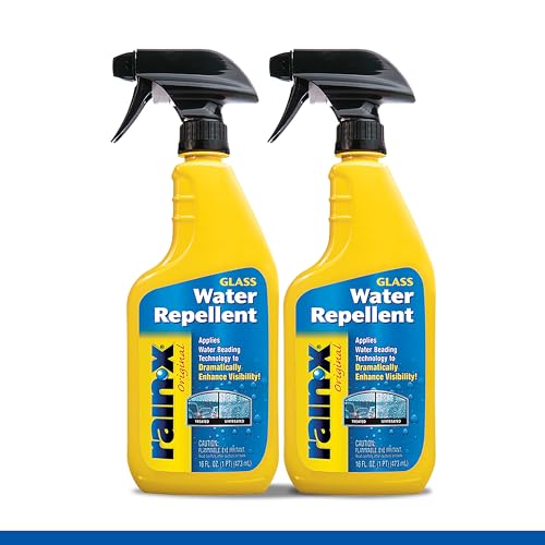 RainX 630529 Glass Treatment Trigger 16 fl oz  Exterior Glass Treatment to Drastically Improve Wet Weather Driving Visibility During All Weather Conditions Pack of 2