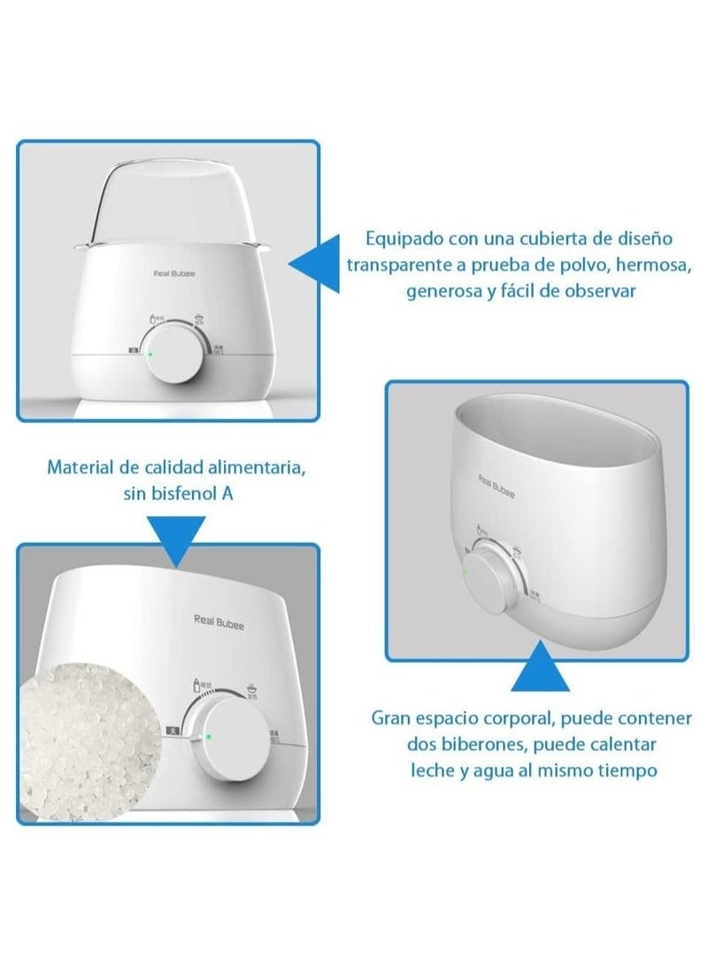 ريل بابي معقم زجاجات الأطفال بالبخار 3 في 1، جهاز تسخين وتسخين الطعام - خالٍ من مادة BPA، تسخين سريع لحليب الأم والحليب الصناعي، تحكم دقيق في درجة الحرارة - Image 2
