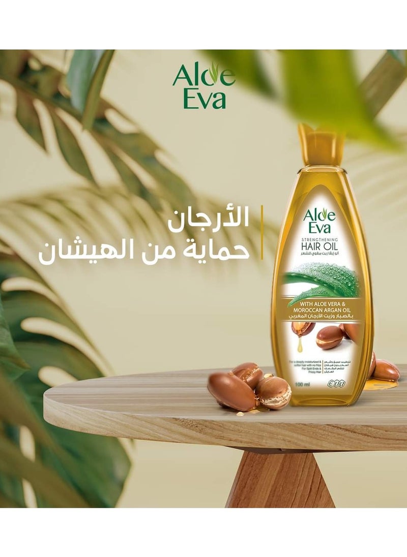 Aloe Eva - Aloe Eva Hair Oil with Argan 255 Ml - Image 1