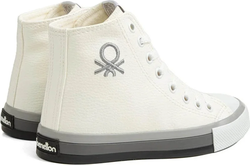 بينيتون Women's Sneakers White-Grey 30726Z
