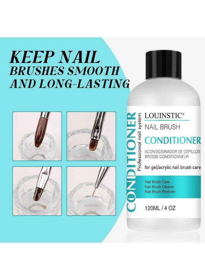 LOUINSTIC LOUINSTIC Acrylic Nail Brush Cleaner - Quickly Clean Gel/Acrylic Nail Brushes, Paint Brushes, Airbrushes, Art Tools, Nail Brush Cleaner Conditioner Preserver and Restorer 4 OZ - Image 5