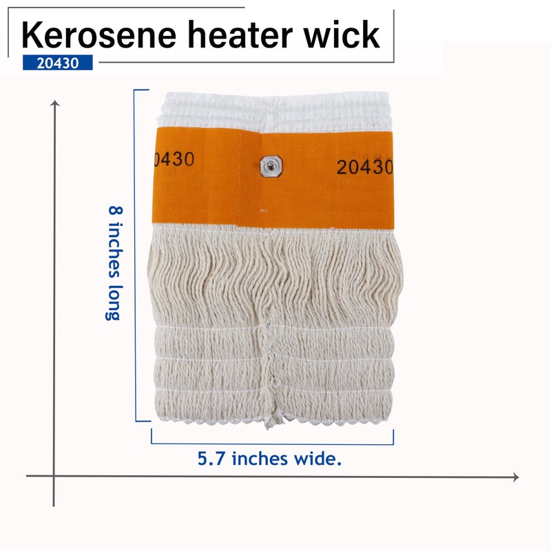 Irnyso Heater Oil Kerosene Lamp Wick 20430 5.7''Wide x 8" Long fits Duraheat DH1051 Dyna Glo WK11C8 Kero-World KW-12 Redstone WK11C8 etc - Image 3
